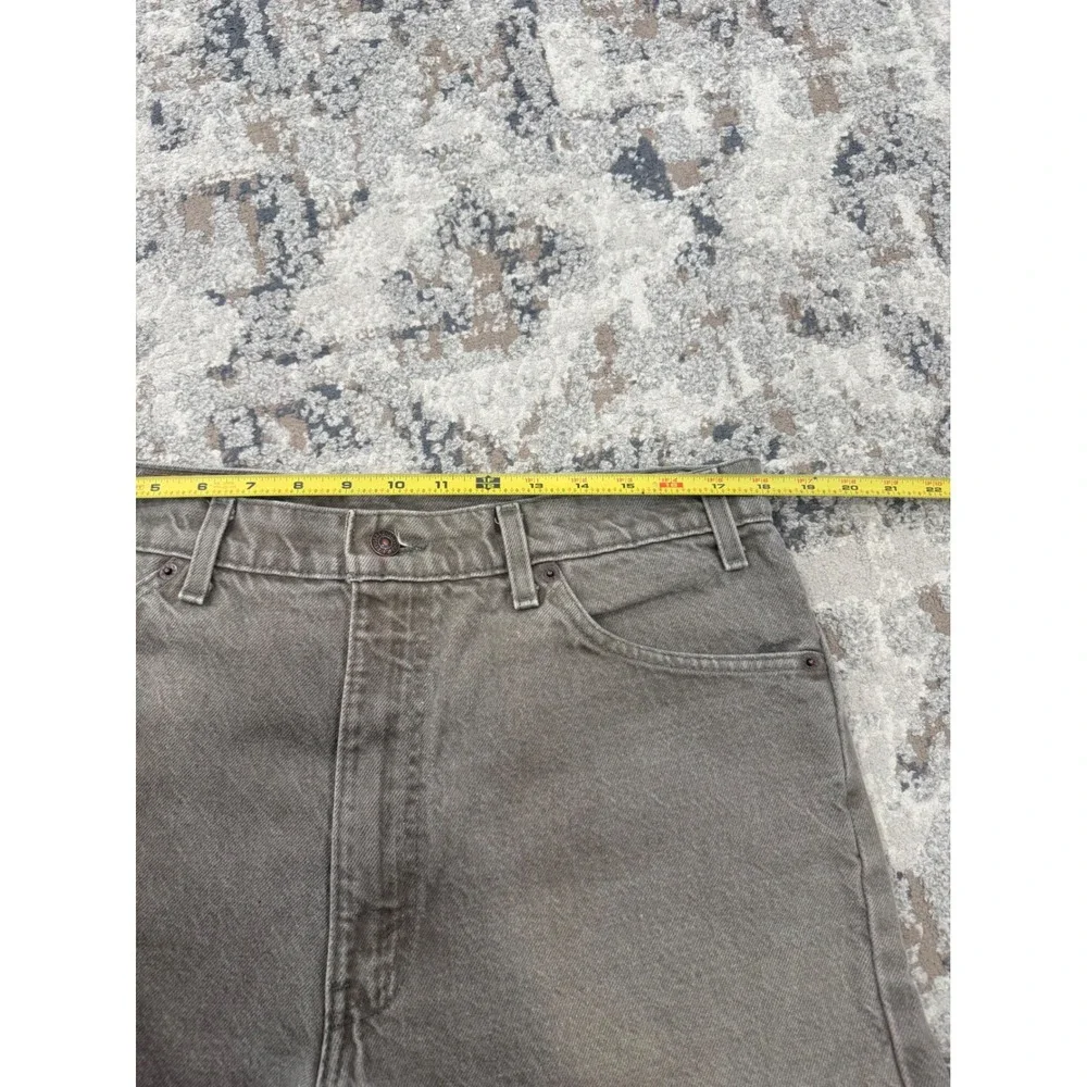 Vintage Levis‎ 550 Relaxed Fit Jeans Mens 38x32 Olive Brown Faded Denim USA 1997